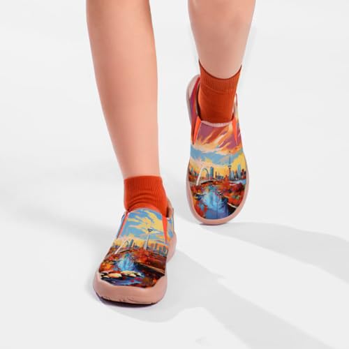 Kid's Slip On Loafers Boys Girls Art Painted Walking Shoes Lightweight Cozy Casual Travel Sneakers2