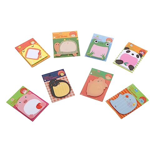 Notes autocollantes d'animaux mémo adhésif mignon papier rappel congélateur classeur TEHAUX 3 sets