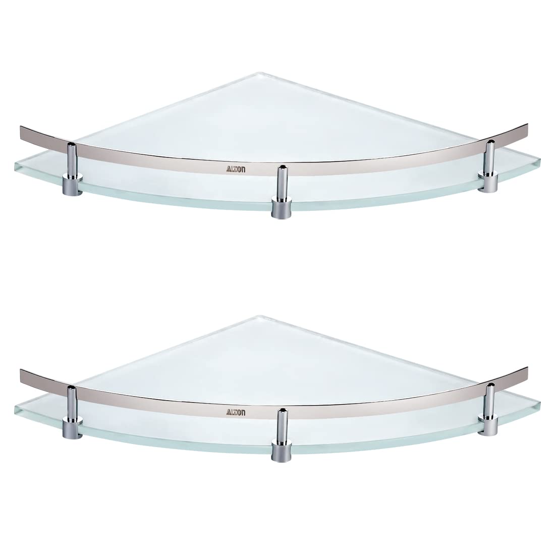 ALTON ASP7305, Frosted Glass Corner Shelf for Bathroom/Kitchen Shelf/Bathroom Accessories/Bathroom Shelves (12 INCH, Pack of 2) (B0C3R9ZT6Z) Amazon Price History, Amazon Price Tracker
