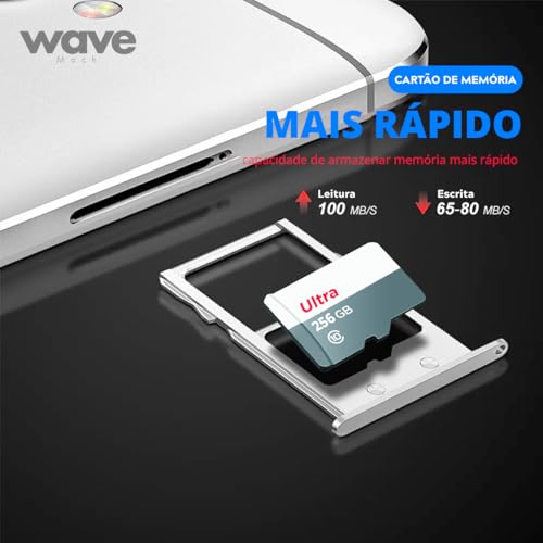 Cartão De Memória 256 GB - Com Adaptador Full Hd 10 Anos De Garantia Original ® Extreme PRO