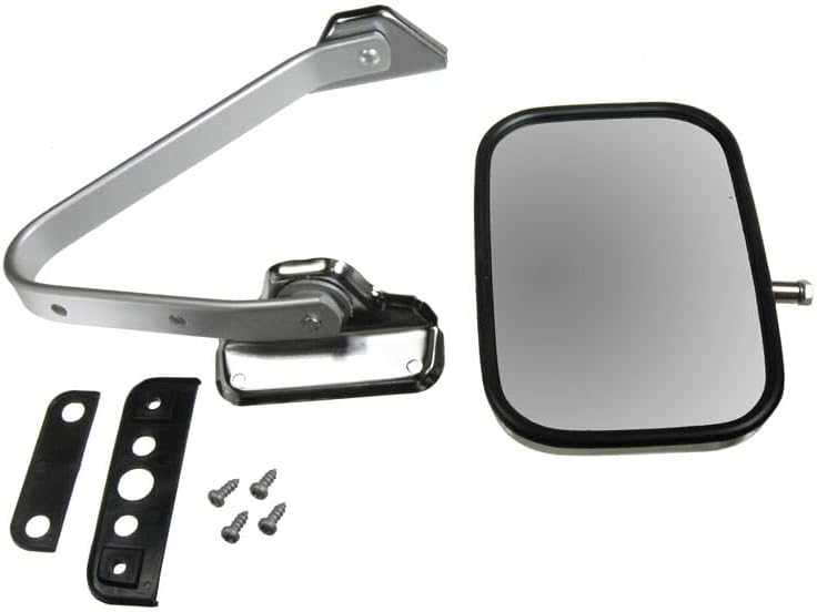 Miniatura 3 de Espejo retrovisor lateral manual cromado izquierdo o derecho para camioneta Ford F-Series