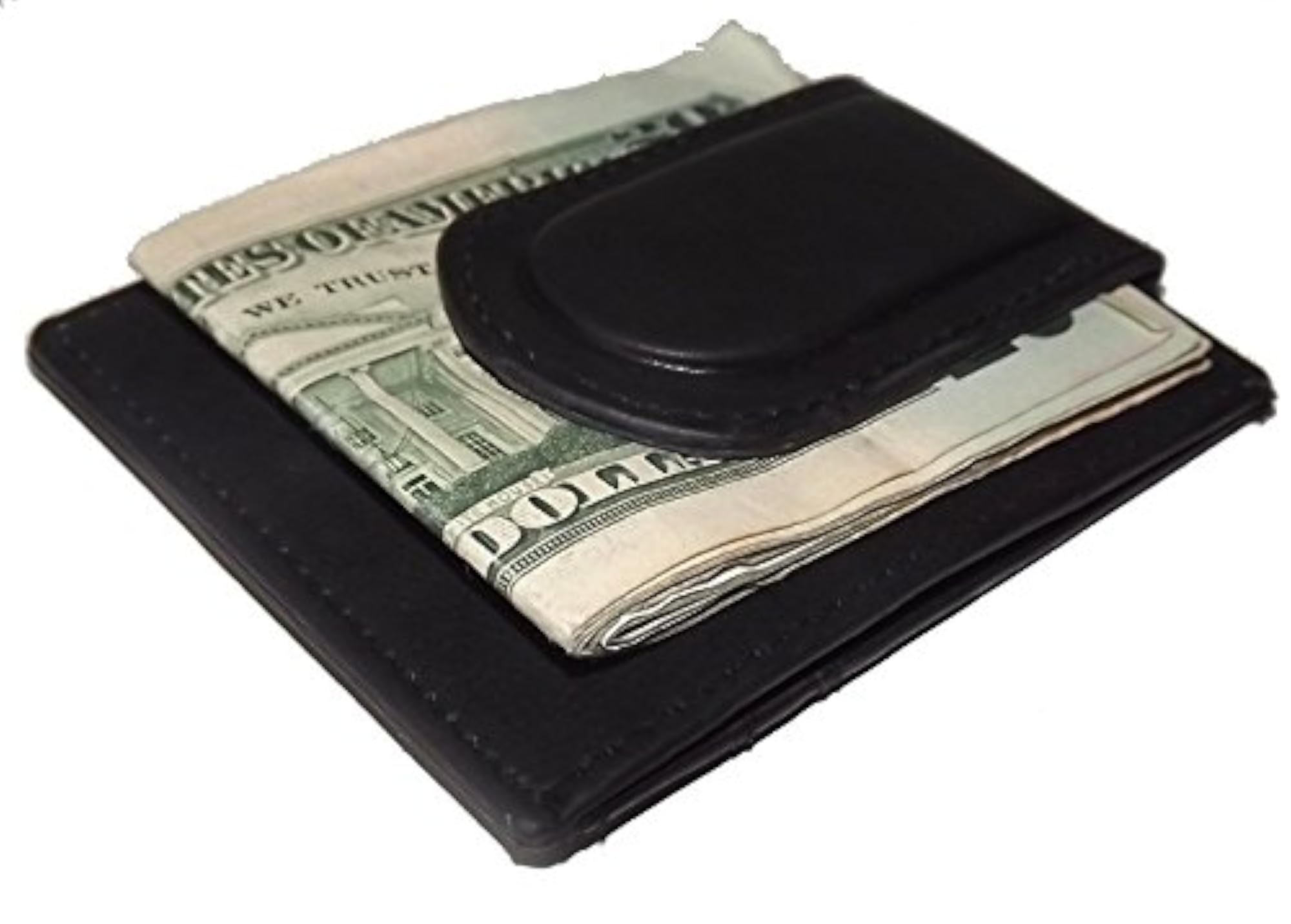 Custom Gold Cross Money Clip Wallet, Brown