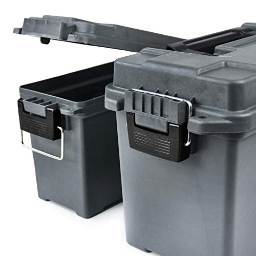 GUGULUZA Ammo Can Combo 2 Pack Waterproof Storage Containers for Great Pistol, Rifle, or Shotgun Ammo Storage Box