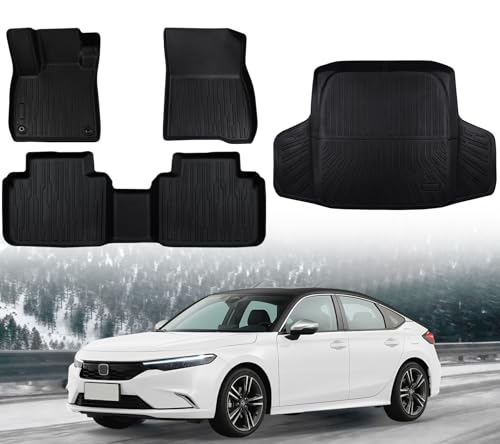 Tapis de sol caoutchouc imperméable pour Honda Accord 2024 idéal sorties famille