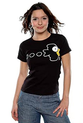 Tee-shirt femme corbeau neko noir taille L vetement coton style japonais