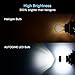 AUTOGINE 4 X 1000 Lumens Super Bright 9-30V 7440 7441 7443 7444 992 LED Bulbs 3014 54-EX Chipsets with Projector for Back Up Reverse Lights DRL Tail Brake Lights, Xenon White