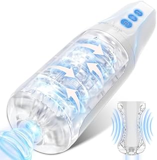 Electric Sucking Male Masturbator Cup with 8 Vibration & 4 Clamp Suction Modes for Penis Stimulation, Automatic Adult Oral Pocket Pussy Sex Toy with 3D Realistic Textured Blowjob Vagina Stroker