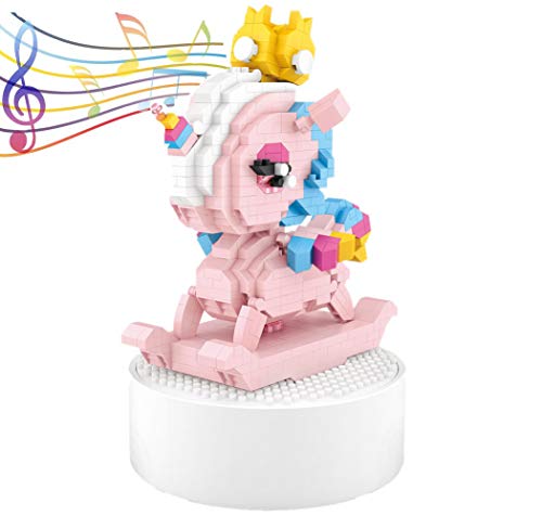 LOZ Unicorn Music Box Building Blocks (720 PCS), Unicorn Gifts for Girls, Unique