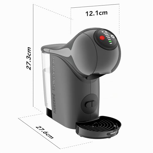 Miniatura 6 de Nescafé Dolce Gusto Krups Kp243b Genio S Cafetera De Cápsulas De Café, 15 Bar, Ultracompacta, Alta Presión, Más De 30 Creaciones De Café, Tamaño De Bebida Seleccionable, Apagado Automático, Antracita