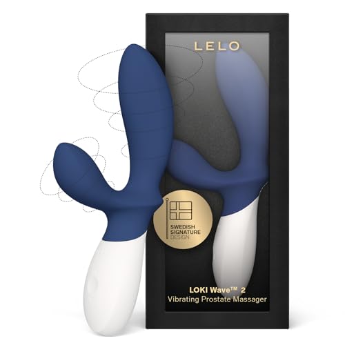 LELO Loki Wave 2 Prostate Toy Massager Anal Sex Toys with 12 Pleasure Settings Anal Plug for Men Male Sex Toys Anal Sex Toys with Waterproof Design Anal Toys Base Blue