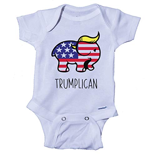 Ink Trendz Trumplican Onesie, Trump47 Baby Onesie GOP Unisex Shirts, America Great Infant Shirt