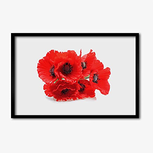 Affiche Encadrée 60x40 cm Tulup Image Murale Salon Chambre Motif Fleurs