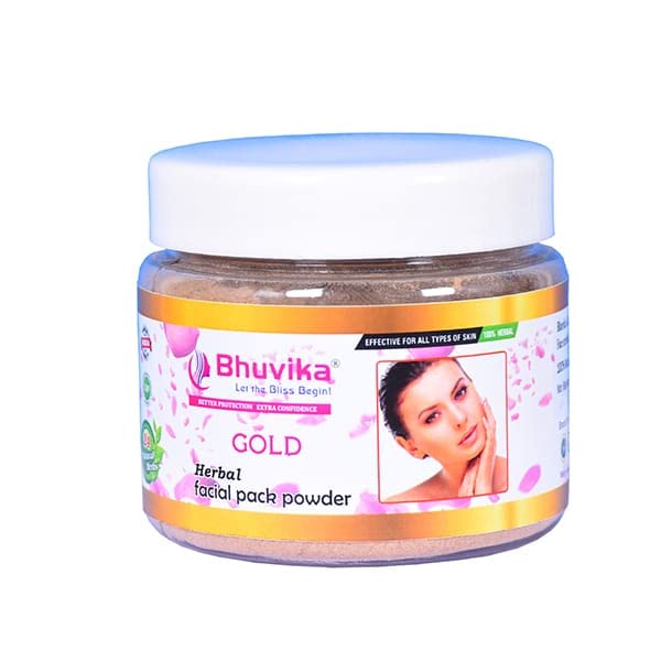 Bhuvika Gold Herbal Facial Pack powder 75 gms Amazon.in Beauty