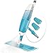 VOUNOT Spray Mop, Lavapavimenti a Spruzzo, Mocio in Microfibra con Spruzzatore Acqua con 2 Panni in Microfibra e 1 Pennello, 650ml, Blu