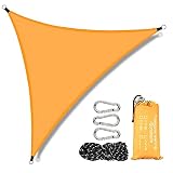 ★ 【Lo que obtienes】 El producto contiene 1 toldo parasol triangular de 3 x 3 x 3 m, 3 cuerdas fijas (cada una aprox. 1,5 m). El toldo de 3 x 3 x 3 mm es adecuado para 1 – 2 personas. El toldo es el dispensador de sombra ideal para el verano. Ya sea en la terraza, el balcón o en el camping, la sombrilla se monta rápida y fácilmente en cualquier lugar.