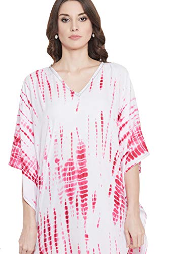Image of Oussum Women Kaftan Plus Size Polyester Summer Lightweight Caftan Swimsuit Cover Ups Maxi African Mumu Lounge House Dress
