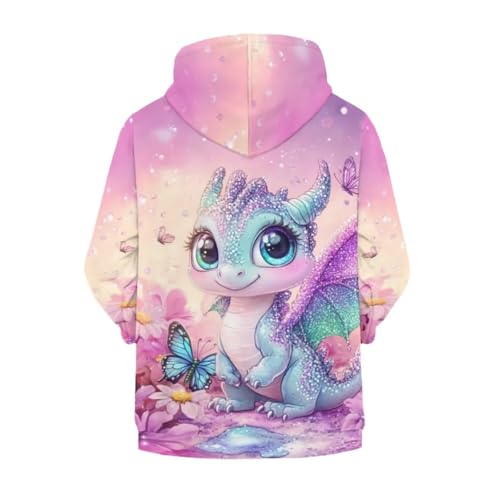 WELLFLYHOM Trendy Graphic Hoodies 6-16 Kids Girls Zipper Sweatshirt Long Sleeve Shirt Active Hoodie Kangaroo Pocket4