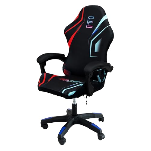 QYZDLM Gaming Chair Covers, 3D Printing One-piece Universal Fit Gaming Chair Seat Cover with Armrest Sloipcover(Color:Style 3)