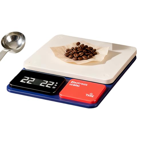 Básculas de Alimentos para la Cocina | Recargable 5 Unidades,Báscula Digital de Cocina para Hornear | Para Hogar Panadería Restaurante Catering Camión Pan Carne Aliños