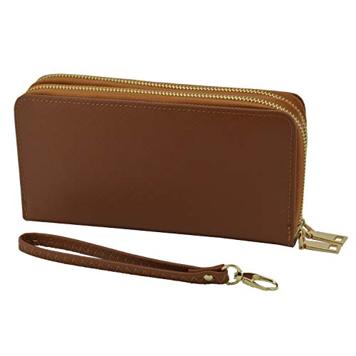Preisvergleich Produktbild GreSel Damen Geldbörse Aus Kunstleder, mit Reißverschluss und Münztasche