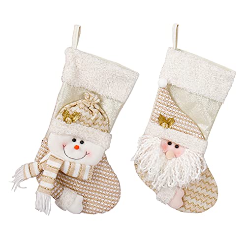 PEXXSUII Juego de 2 calcetines de Navidad de 48 cm Cover