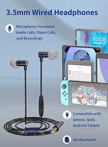 Image of Yinyoo KBEAR Little Q in Ear Earphones Wired Earbuds Headphone Sleeping Earbud Monitor with Noise Isolation, Ultra-Light Soft, Comfortable for Relaxing, 3.5mm Plug (Blue no mic)