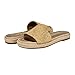 Guess Women's KATIC Flat Sandal, Gold Logo 710, 5.5