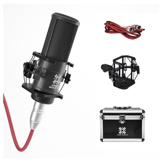 Xtreme Acoustics C-01 (Black) Professional Studio Condenser Microphone with Flight Case, Shock Mount and 2m XLR Cable (FREE ONLINE LEARNING COURSE INCL.)