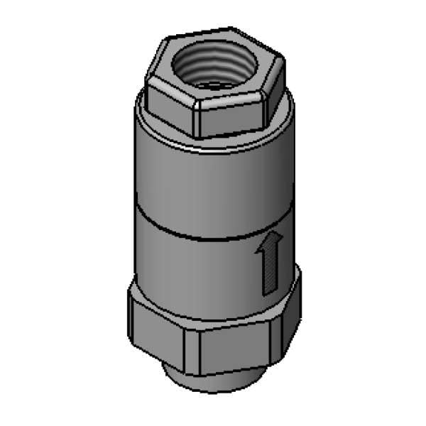 T&S Brass B-0975 Vacuum Breaker, Dual Check, 3/8"NPT