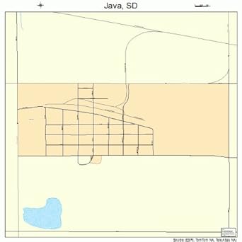 Amazon.com: Large Street & Road Map of Java, South Dakota SD - Printed ...