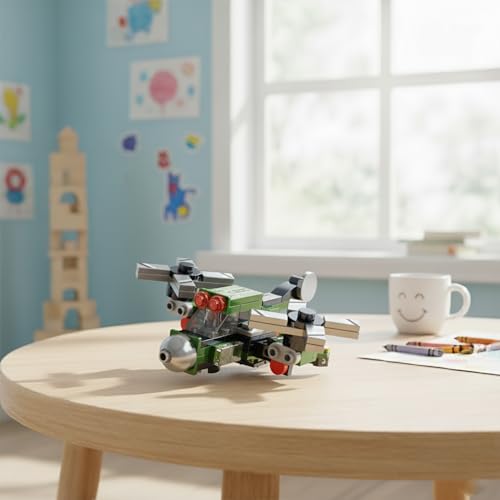 Image of STEM Armored Vehicle Building Blocks Set (91 Pcs) | DIY Twin-Rotor Helicopter Toy for Kids 7+ Years (Boys & Girls) | Educational Construction | Creativity & Action Play Toy