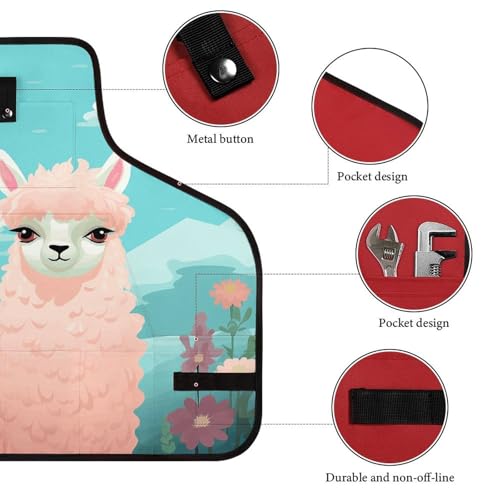 Delantal de trabajo Lovely Alpaca con 8 bolsillos ajustable miniatura 3