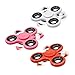 Produktbild Relaxdays 3X Fidget Spinner Tri-Bar, 58 g Finger Spinner, Hochleistungskugellager für Coole Tricks u. Entspannung, rot, weiß, pink