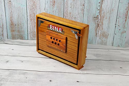 Original Bina Compact Shruti Box Surpeti In Teakwood Professional Quality #TOP5