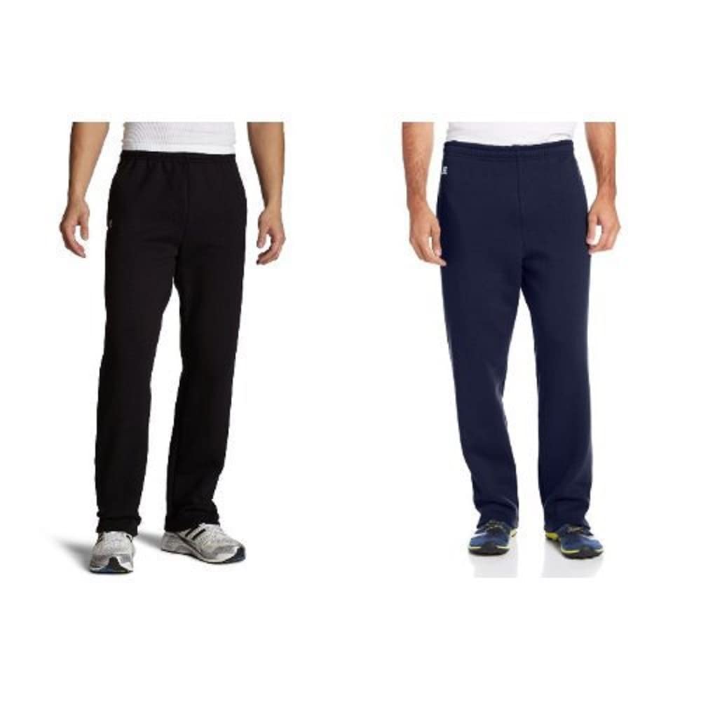 Russell Athletic Men's Dri Power Fleece Open Bottom Sweatpants with Pockets, Relaxed Fit, Moisture Wicking