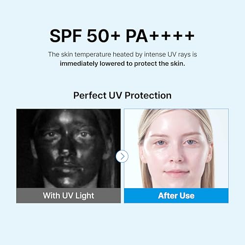 DAERA Sunscreen SPF 50 for Face, No White Cast Lightweight Hydrating Sunblock for Daily UV Protection, Non Greasy Sun Lotion for All Skin Types, Korean Skincare 2.03 fl oz 60 ml