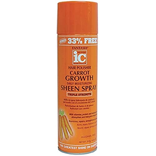 Fantasia Ic Hair Polisher Carrot Growth Sheen Spray 14 Oz miniatura 1