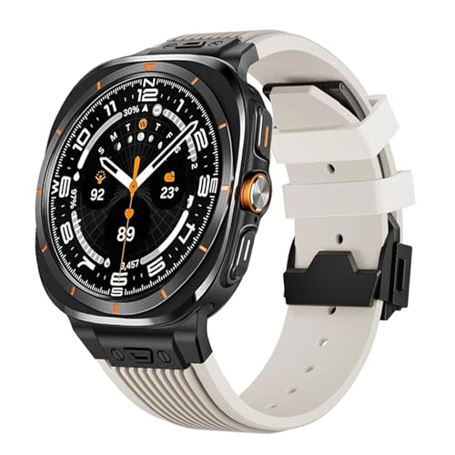 Bracelet en acier inoxydable de 47 mm pour homme Galaxy Watch 7 Ultra luxe