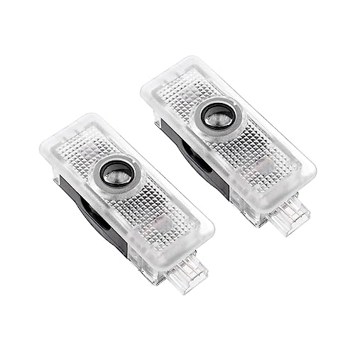 AutoQi Für Mercedes CLA C117 CLS C218 Coupe C205 C207 Cabrio A205 A207 LED Projektor Einstiegsbeleuchtung Laser Logo Türlicht, 2 STK (Benz-Kreis)