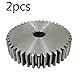 2 Piece Spur Gear 1M44/45/46/47/48/49/50/51T Rough Hole 6/8mm Pinion Material Motor Total Height 10mm Industrial Bearings Gears(1M51 Teeth-bore 8 mm)