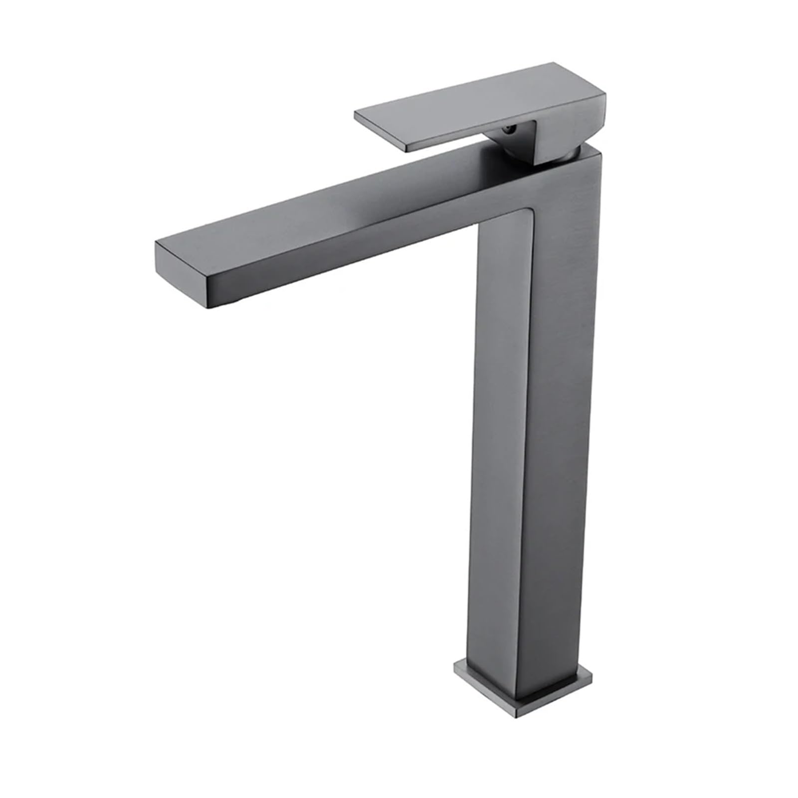 Grifo alto de baño mezclador frío y calor para lavabo gourmet gris