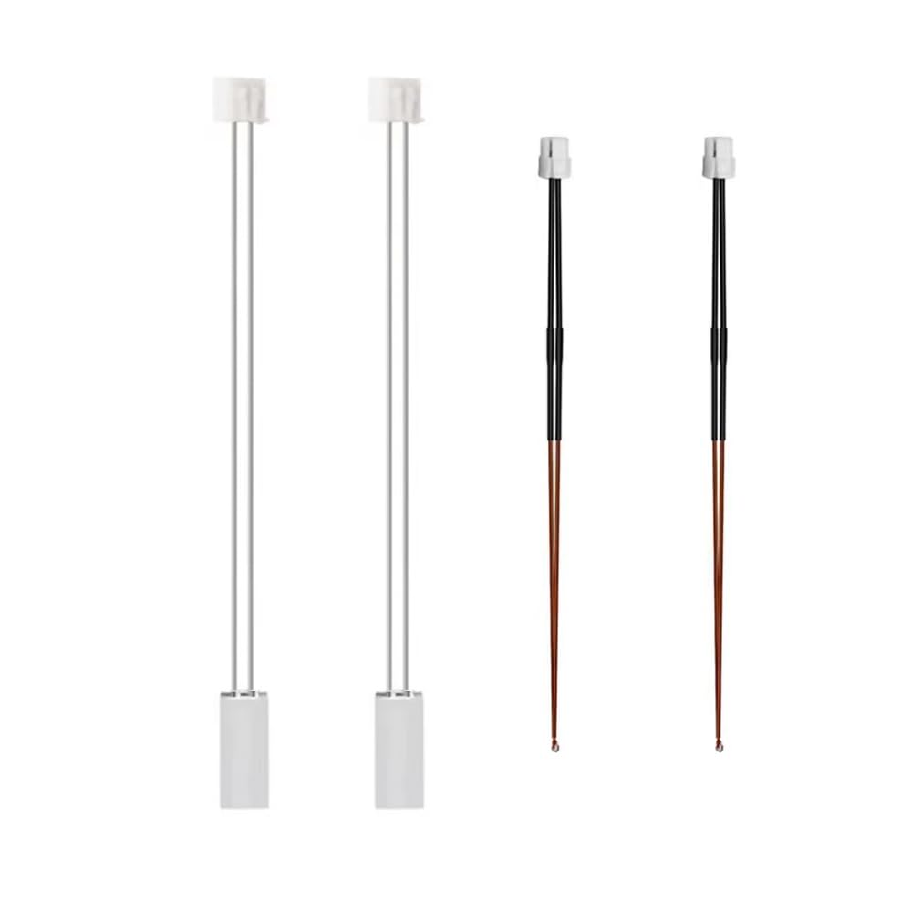 HysiPrui 2pcs 3D Printer Bambu Lab X1/X1C Thermistor 100K Thermistor Temp Sensor and 2pcs Cartridge Heater, Hotend Quick Replacement Parts, for 3D