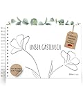 Gästebuch Hochzeit mit Fragen | 100 Gäste-Seiten | Fotobuch Hochzeit mit Steckbrief inkl. Fragen | Fotoalbum | 6 verschiedene Steckbriefe