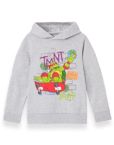 Sweat à capuche TMNT garçons Raphael gris pour enfants passionnés de skate