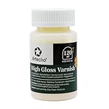 Artecho High Gloss Varnish 4oz / 120ml for Air Dry Clay, Acrylic Painting, Wood, Canvas