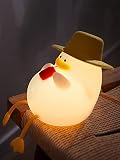 Cute Duck Night Light, Cute Duck Lamp for Kids, Cute Duck Light Silicone Night Light, USB Rechargeab