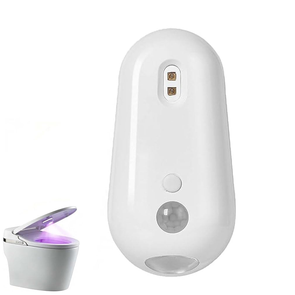 Self Cleaning UV Toilet Sanitizer Light, Motion-Activated USB Rechargeable Night Light, Toilet Light Inside Toilet, 6 Colors Motion Activated Toilet Seat Light, Sensor LED Washroom Night Light