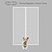 MAGZO Magnetic Screen Door Fit Door Size 72 x 80 Inch, Screen Size 74