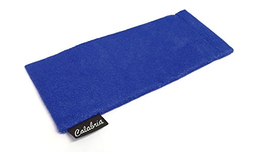 Image of Calabria C-347 Spring Top Squeeze Eyeglasses Case Chamois Soft Glasses Holder Pouch Anti-Scratch Clean Lenses Sunglasses Bag