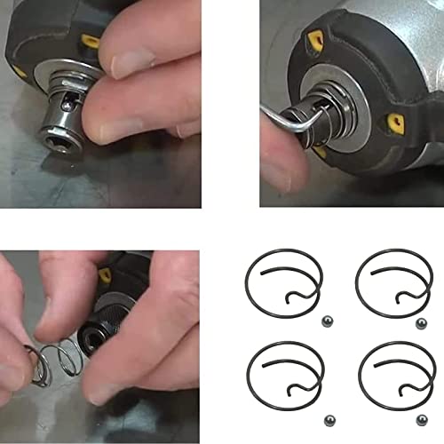 4 Pack N078434 N089668 Spring And Steel Ball, Fit For Dcf805 Dcf825 Dcf885 Dcf886, Impact Driver Spring Kit #TOP2